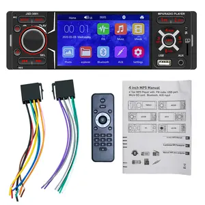 Autoradio 1 Din schermo da 4 pollici autoradio lettore multimediale MP5 USB FM con BT 4.1 pollici