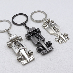Tùy Chỉnh Sáng Tạo F1 Racing Keychain Mặt Dây Chuyền Brass Racing Câu Lạc Bộ Ngoại Vi Lưu Niệm Laser Logo Carabiner Keychain Món Quà Nhỏ - Product Image 1