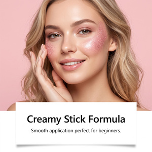 Stick de maquillage pailleté AMZ (rose) – Crée un <span class=keywords><strong>effet</strong></span> nacré scintillant pour les fêtes et le maquillage de scène - Product Image 3