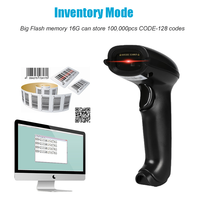 Escáner de Código de Barras 2D Resistente con Bluetooth en Existencia, Compatible con Escaneo de Pantalla, Lector de Códigos QR Inalámbrico con Tiempo de Espera Súper Largo de 2600 mAh