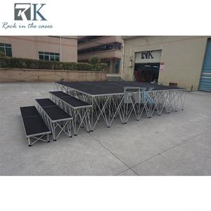 เวทียกพื้นแบบพับได้พร้อมแผงกั้นแบบถอดประกอบได้สำหรับระบบเวทีคอนเสิร์ต - Product Image 5