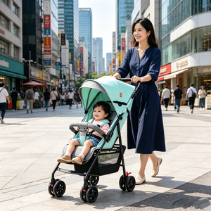 Cochecito de Paseo Ligero con Protección <span class=keywords><strong>Solar</strong></span> UPF 50+ y Cinturón de Seguridad de Cinco Puntos JXB <span class=keywords><strong>para</strong></span> Niños Pequeños e Infantes - Product Image 1