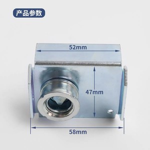 Serrure de porte d'ascenseur Upholding Sincerity, 52x47x58mm, serrure triangulaire pour ThyssenKrupp K8 F9, dispositif d'ouverture à clé pour porte de hall - Product Image 1