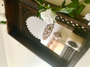 Customize luxurious handcrafted arabesque <strong>moroccan</strong> <strong>mirror</strong> 62.5x42.5cm Boho Furniture - Product Image 3
