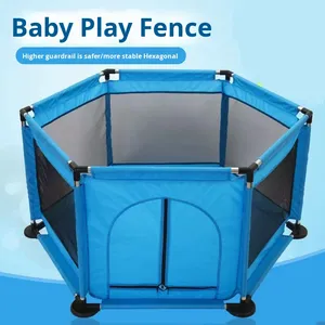 Clôture <span class=keywords><strong>de</strong></span> <span class=keywords><strong>jeu</strong></span> intérieure portable pliante pour enfants et nourrissons Parcs pour bébés pour ramper Marche Barrière <span class=keywords><strong>de</strong></span> protection pour usage domestique - Product Image 2