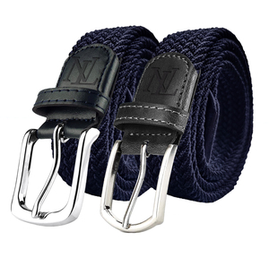 2022 hombres cinturones mujeres tela 3517 Cinturón trenzado de algodón elástico para Jeans - Product Image 3