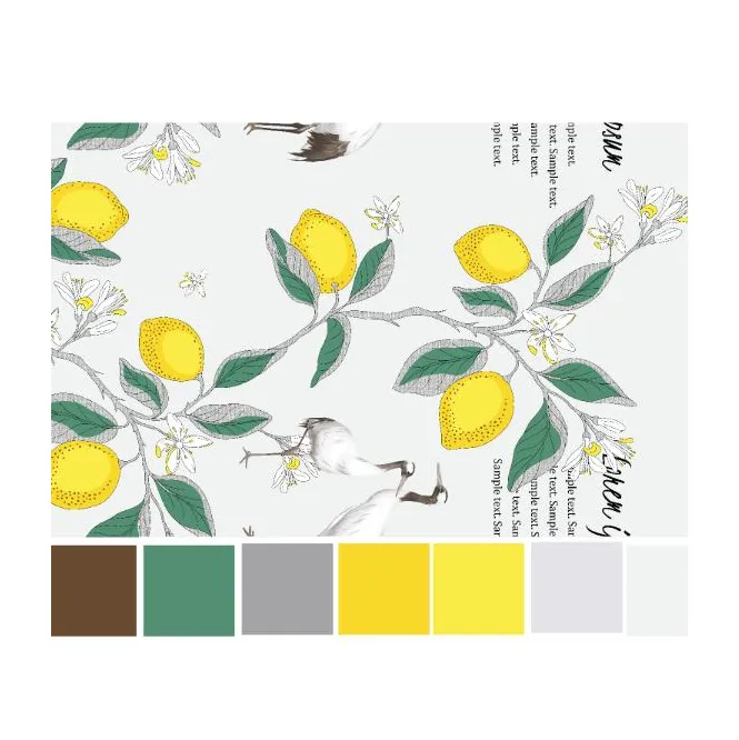 1 Yard 12 Remnant Lemon Yellow to White Ombr\u00e9 Print Chiffon Fabric FREE SHIPPING
