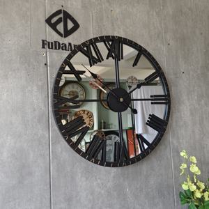 Horloge murale ronde de 100 cm de diamètre, de qualité supérieure, en verre, pour salon, décoration intérieure, grande horloge, livraison directe d'usine - Product Image 5