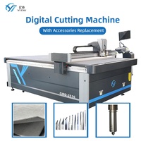 Máquina de Corte de Papel Corrugado con Cuchilla Oscilante Digital Automática PLC Mitsubishi GBD2516, la Más Vendida