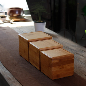 <b>Bamboo</b> Wooden Boxes Square Handmade Gift Packaging Craft Storage <b>Containers</b> - Product Image 1