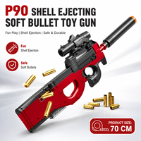 Juego de Proyectiles de Cojín Manual K27 Rojo al por Mayor, Juguete Compacto de 70cm para Desafío de Tiro al Blanco para Minoristas de la UE y EE. UU.