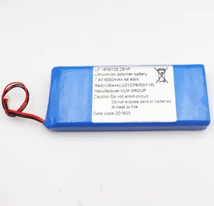 Bateria de lítio recarregável, alta qualidade personalizada 7.4v 6600mah lifepo4 3.3ah 18650 bateria de íon de lítio