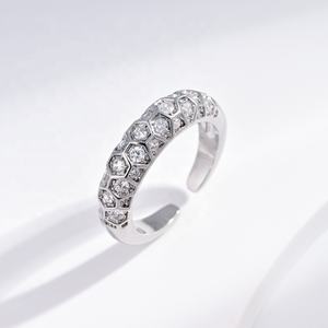 แหวนเงินแท้ 925 ประดับพลอยหลากสี ดีไซน์เรียบหรู ชุบทอง 14k รุ่น 2026 ปรับขนาดได้ สำหรับผู้หญิง แหวนเพชรซิคอนเรียบง่าย ราคาโรงงาน - Product Image 3