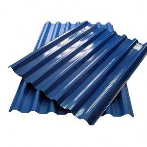 Tejas metálicas para techos Ppgi Tablero de acero corrugado Hoja recubierta de color Hoja de techo Gi prepintada con ventas directas de fábrica - Product Image 1