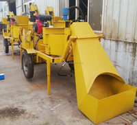 Petite machine mobile de fabrication de briques en terre-ciment M7MI hydraulique super avec bétonnière autochargeante