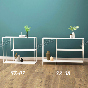 4 TIER DISPLAY/BOOK/STORAGE <strong>SHELF</strong> <strong>UNIT</strong> <strong>WHITE</strong>/BLACK/GOLD Bookcases - Product Image 4