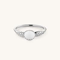 Gravierbarer Pinky Ring Personal isierter Custom Inspiration Schmuck 18 Karat vergoldet New Design Edelstahl Schmuck für Frauen