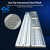 Planche de chantier galvanisée à chaud, planche de chantier perforée pour la construction, accessoires de chantier