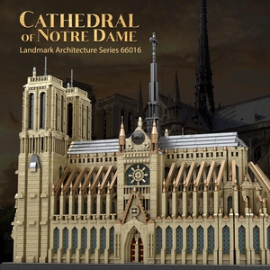 Reobrix 66016 Notre-Dame de <span class=keywords><strong>Paris</strong></span>, Blocs de Construction Anciens en Plastique ABS, Modèle de Scène Urbaine Européenne, Jouet Éducatif à Assembler Soi-même - Product Image 2