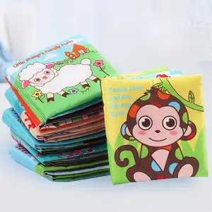 Custom New Design Cute Educational Toy Fabric Cloth Book For Kids Early Education