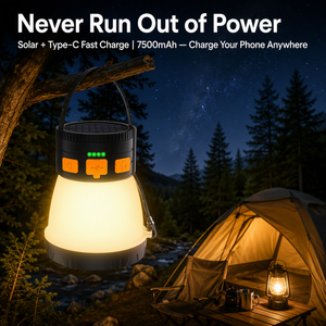 Guirlande lumineuse LED rétractable 1500LM 10M, lot de 2, rechargeable solaire, type-C, batterie externe portable 7500mAh - Product Image 2
