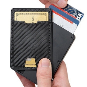 Thiết kế sang trọng chất lượng cao RFID Chống Trộm xoay ngón tay cái không ồn ào mịn da cao cấp ATM Pop chủ thẻ - Product Image 2