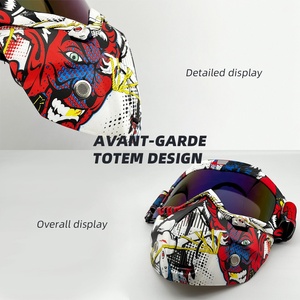 Gafas Deportivas para Motocicleta con Protección Facial y Lentes <span class=keywords><strong>de</strong></span> PC con Protección UV, Resistentes al Viento, con Marco Completo <span class=keywords><strong>de</strong></span> TPU, para Hombres y Mujeres, para Ciclismo - Product Image 3