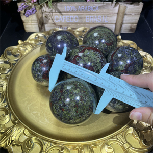 All'ingrosso pietra naturale spirituale cristalli di pietra pietra di guarigione drago pietra di sangue <span class=keywords><strong>sfera</strong></span> per la decorazione della casa - Product Image 4