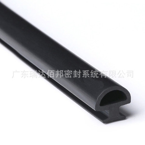 Epdm Rubber <b>Seal</b> <b>Strip</b> T Shape Black Moulding For Machinery High Temperature Resistance - Product Image 2
