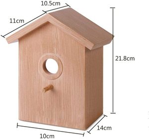 Nouvelle Offre : Mangeoire à Oiseaux Décorative Cubei en ABS et <span class=keywords><strong>PVC</strong></span>, Motif Uni, Écologique, pour Extérieur, Cage Suspendue, Nid pour Petits Oiseaux - Product Image 4