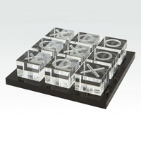 Usine personnalisée 3D acrylique Tic Tac Toe et Xo jeu ensemble acrylique Nights et croix jeux éducatifs pour enfant