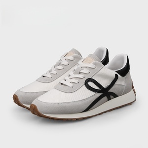 Chaussures décontractées à lacets pour femmes Forrest Gump, semelle épaisse, résistantes à l'usure, tige en tricot, motif uni - Product Image 2