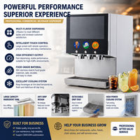 Distributeur de boissons froides commercial à écran tactile 3 saveurs, directement de l'usine, pour hôtel, buffet, et magasin de proximité