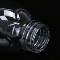 Botol plastik kosmetik hewan peliharaan putih bentuk silinder 10 Ml hingga 1000 Ml