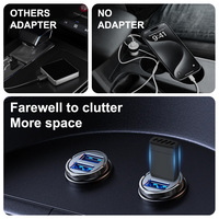 Dongle intelligent ultra-rapide WiFi 6 B T5.3 sans latence pour CarPlay filaire vers sans fil, Android Auto 2 en 1, adaptateur CarPlay sans fil