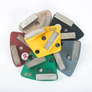 Bloc de ponçage en métal trapézoïdal diamanté <span class=keywords><strong>pour</strong></span> béton, ciment, marbre, granit, pierre, terrazzo, sol, personnalisable - Product Image 2