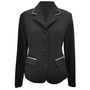 Custom Four-way Stretchy Woven Horse Riding Jacket Small MOQ High Quality Equestrian Clothing Show Jumping For Women