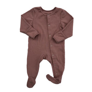 Monos de gofres acanalados gruesos para Otoño e Invierno para recién nacidos, peleles de una pieza con manopla para <span class=keywords><strong>dormir</strong></span> - Product Image 5