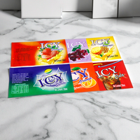 Nouvelles étiquettes rétractables pour boissons, multicolores, mates, imperméables, durables, personnalisées, pour l'emballage des bouteilles