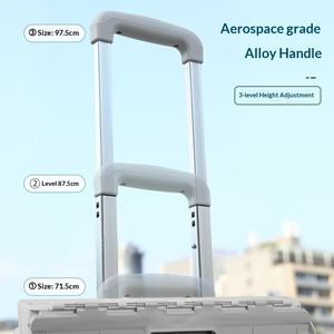 Carretilla <span class=keywords><strong>de</strong></span> Carga Resistente Plegable con Ruedas y Escalera para Camping y Compras al Aire Libre - Product Image 4