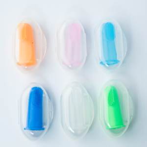 Bebê Soft <span class=keywords><strong>Finger</strong></span> <span class=keywords><strong>Toothbrush</strong></span> para treinamento Teething - Infant & Toddles & Lids Teeth Brush - Product Image 3