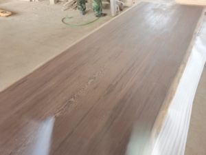 Tavolo in legno schiaffo con sedia set 2021 nuovo design in legno di <span class=keywords><strong>noce</strong></span> sudamericano - Product Image 5