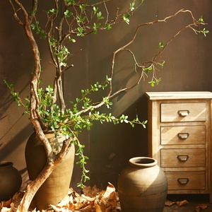Foglie Artificiali di Milan per Composizioni Floreali, Piante Verdi Fresche Naturali, Stile Artistico Nordico Giapponese, Decorazione per Interni - Product Image 4