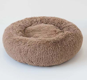 Dropshipping Chinese Fabriek Beste Prijs Lang Rond Palissander Kalmerend Hondenbed Snoer Pluche Dierenbed - Product Image 3