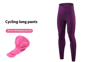 Pantalones Largos de Ciclismo para Mujer, Personalizados OEM, Transpirables, Antibacterianos, Resistentes al Viento, Ligeros, que Absorben la Humedad, con Almohadilla de Esponja 3D que Absorbe los Impactos - Product Image 2
