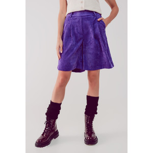 Shorts Longline in corduroy viola - Product Image 5