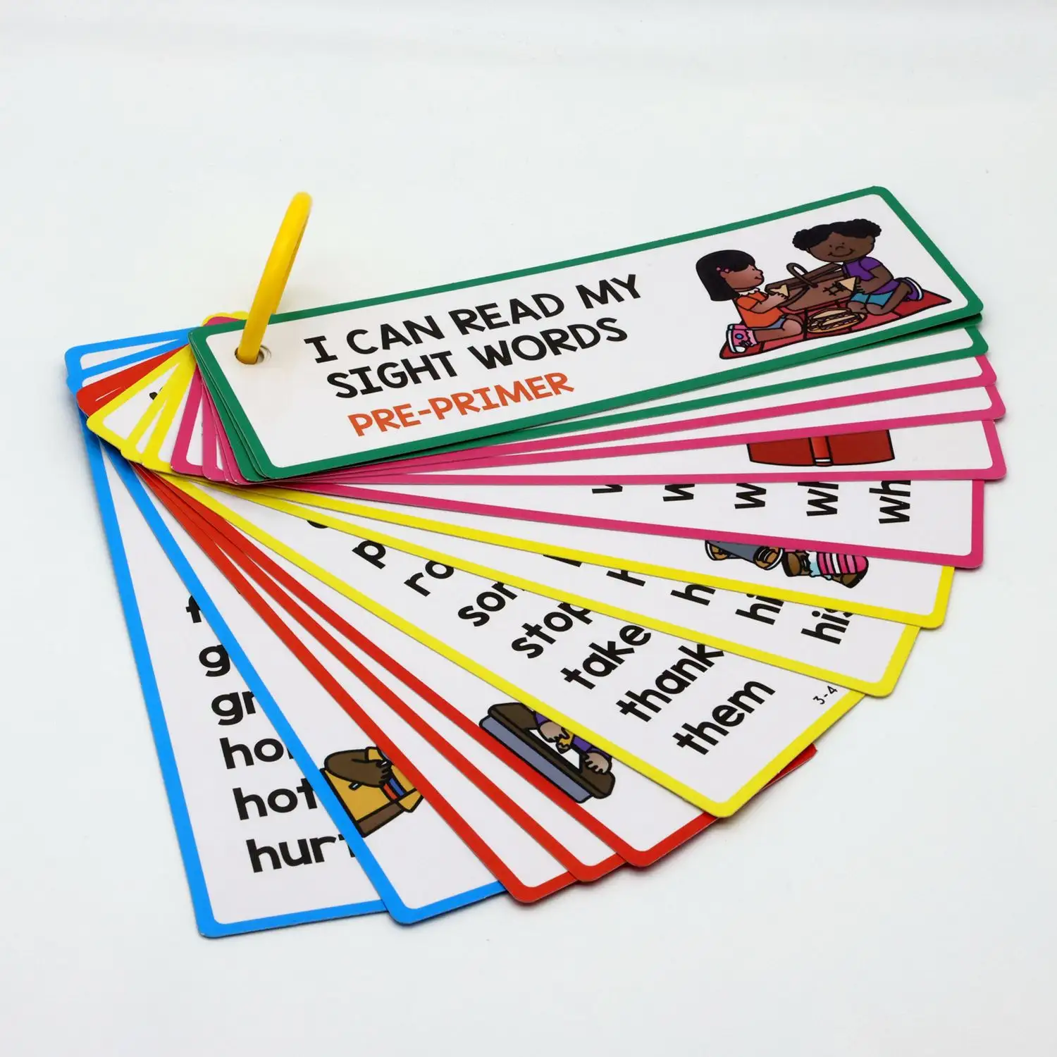 16pcs अंग्रेजी शब्दावली कार्ड बच्चों के बुकमार्क प्रशिक्षण शिक्षण उपकरण अमेज़ॅन हॉट सेलिंग बच्चों उत्पाद