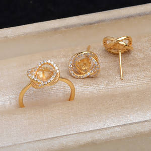 Accessoires pour boucles d'oreilles en argent S925, support creux pour perle, anneau 5711, kit DIY nid d'oiseau, apprêts et composants de bijoux 6-7 - Product Image 3