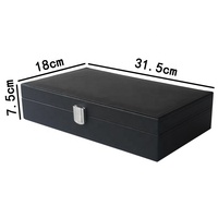 Boîte-cadeau de gants de golf de logo personnalisé de luxe étiquette de sac de golf fourchette verte tee-shirt en cuir PU accessoires coffret