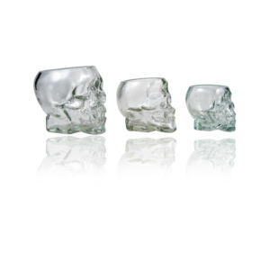80ml 150ml 350ml Unique clair tête de mort en forme de <span class=keywords><strong>vodka</strong></span> shot whisky verre à vin tasse facile extrémité ouverte pour tequila - Product Image 2